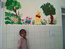 Painting Murals at Kidwai Institute of Oncology - Jan-2015