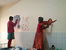 Painting Murals at Kidwai Institute of Oncology - Jan-2015